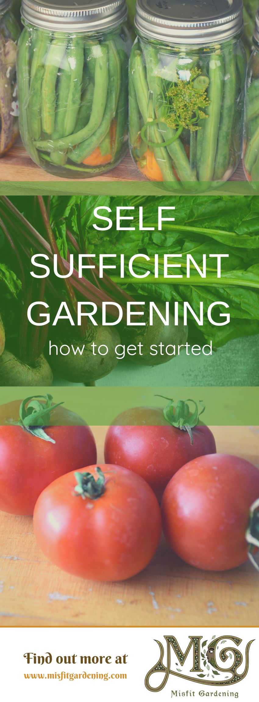 Click to learn how to start a self sufficient garden or pin it and save for later #homestead #gardening