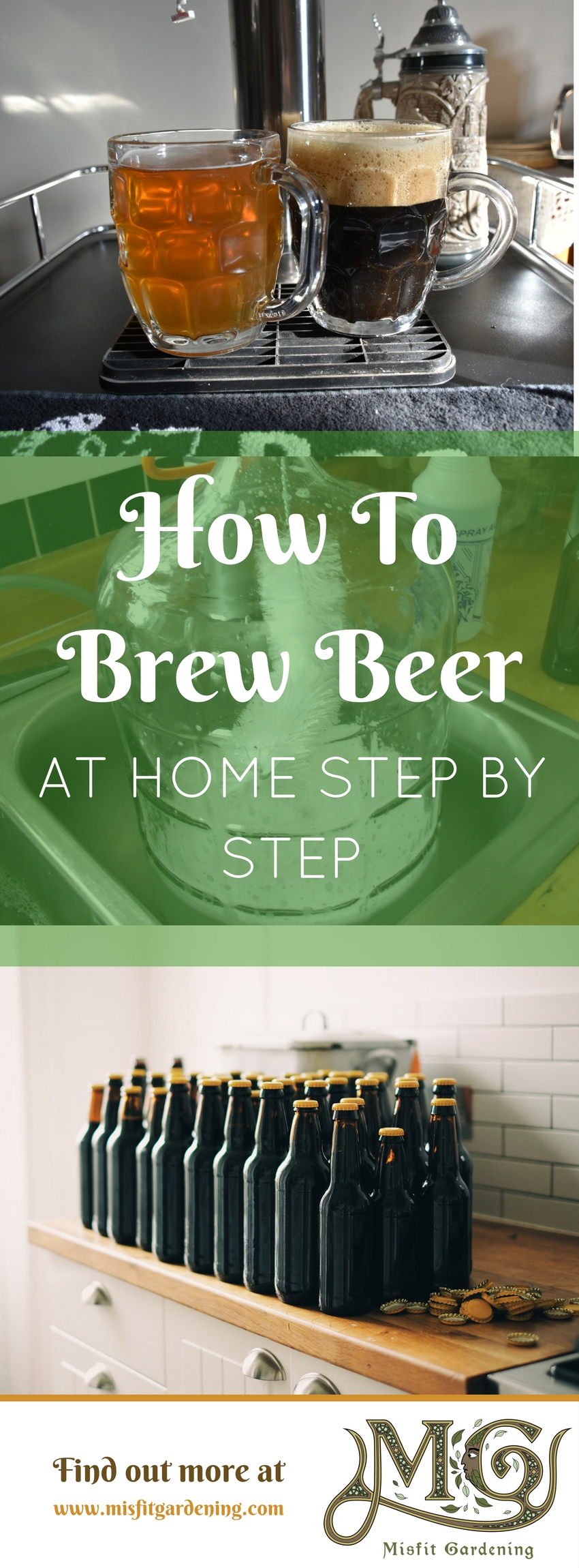 How to brew beer at home step by step. Click to find out how to make beer and home brew or pin it for later