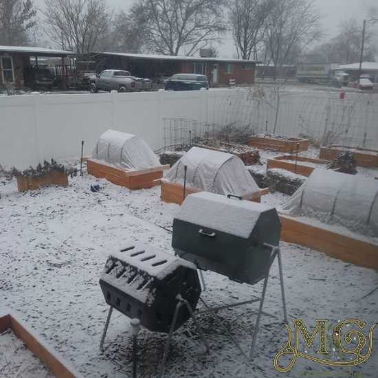 building a hoop house low tunnel for a raised bed