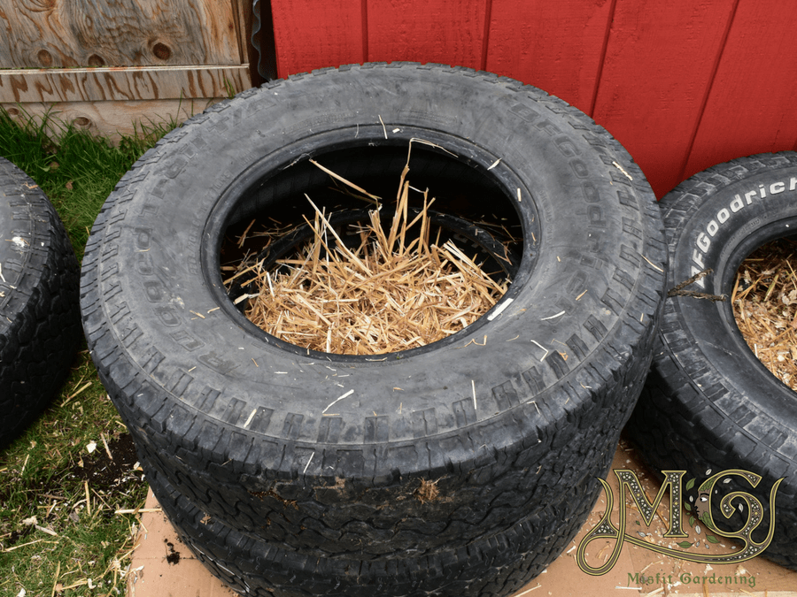 how to grow potatoes in stacking tires